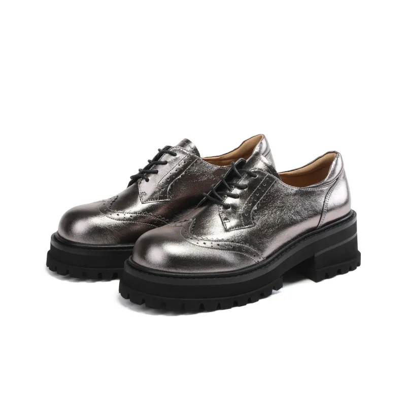 ST&SAT Loafers Women's Low Top Silver/Black-5