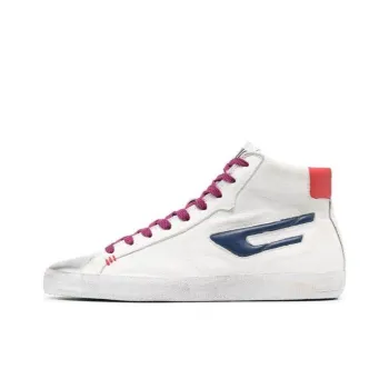 DIESEL High Top Skateboard Shoes Men's White