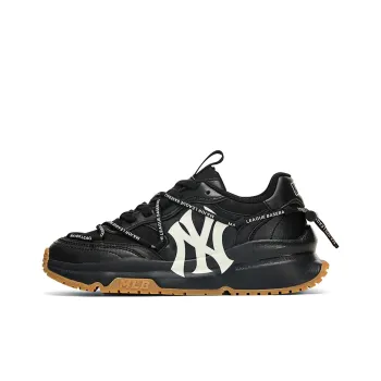 MLB Chunky Runner New York Yankees Anti Slip And Wear Resistant Height Increasing Low Top Chunky Sneakers Unisex Black