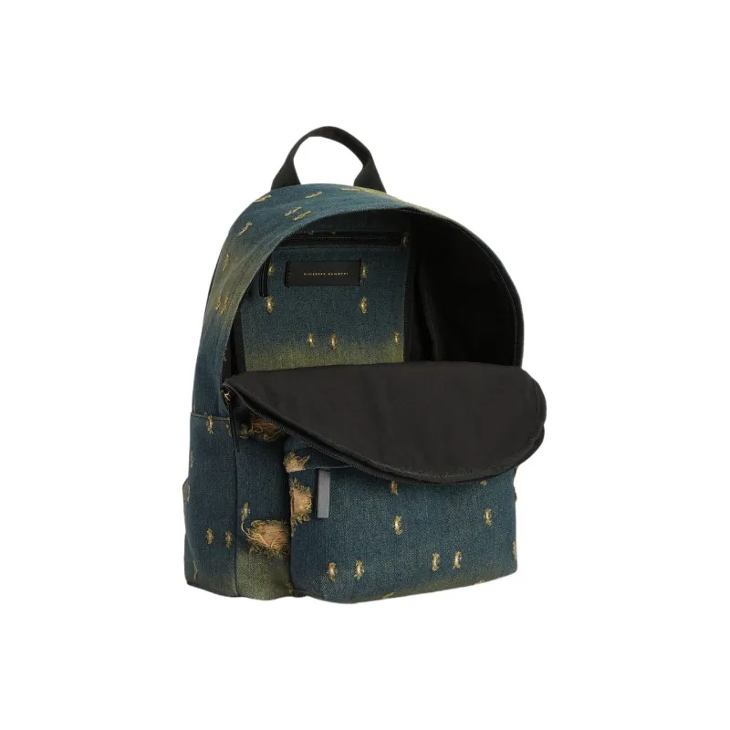 Giuseppe Zanotti/GZ Fabric Leather Backpack Men's Dark Beige-2