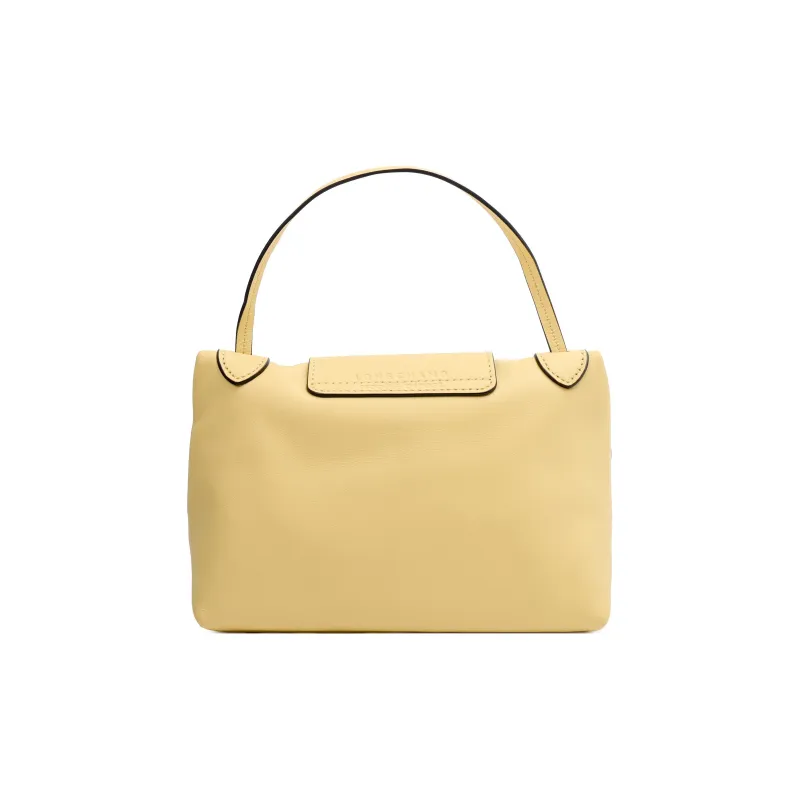 LONGCHAMP Le Pliage Xtra Cow Leather Pochette Box Bag, Shoulder Bag, Crossbody Bag Mini Women's Yellow-2