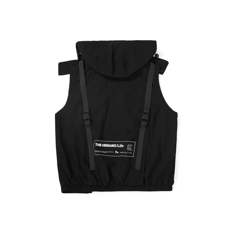 GENANX Vests Unisex Black-1