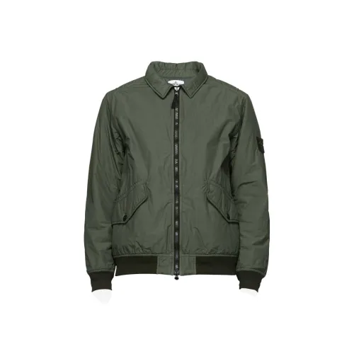 STONE ISLAND Jackets Men Dark Green