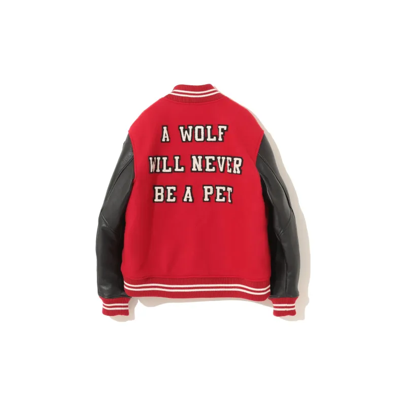 UNDERCOVER X Kamilla Tolnø Wolf Rose Varsity Jacket-1