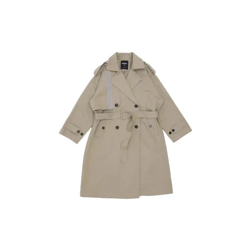 Nerdy Trench Coats Unisex Light Brown