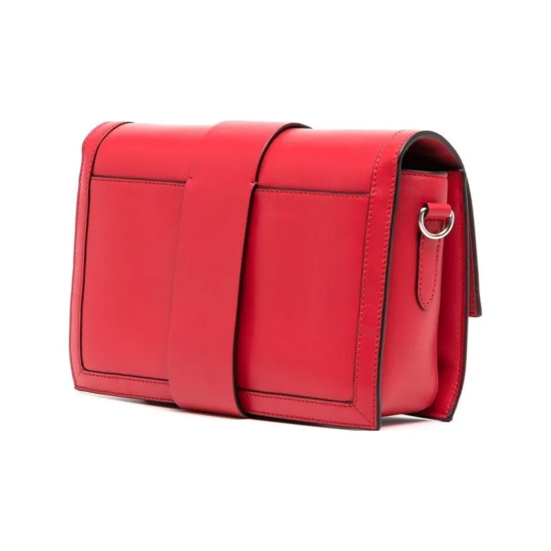 Mulberry Leather Shoulder Bag Crossbody Bag Regular Men's Bright Red-1