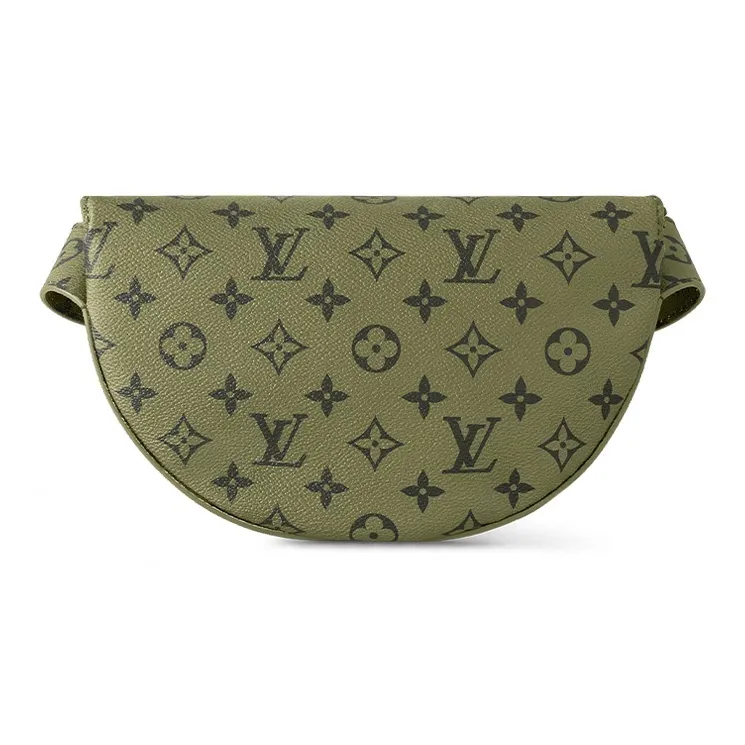 LOUIS VUITTON Monogram Canvas Bag, Shoulder Bag, Crossbody Bag Regular Men's Khaki Green/Vermilion-2