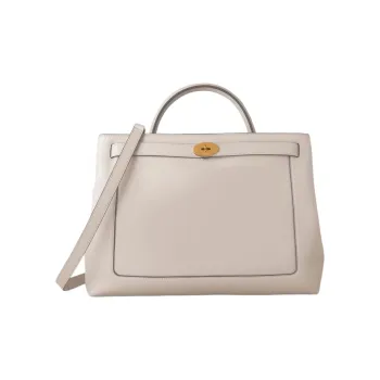 Mulberry Smooth Calf Leather Shoulder Bag Crossbody Bag Handbag Regular Women's Chalk White