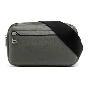 Mulberry Cow Leather Messenger Bag Shoulder Bag Crossbody Bag Men's Green