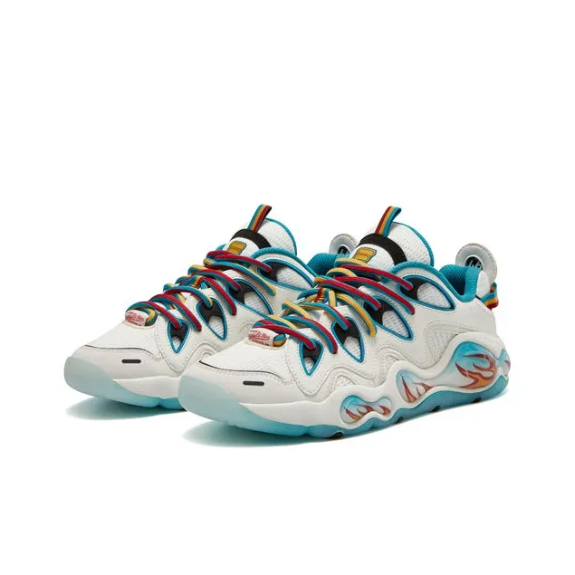 FILA FUSION X Mitchell & Ness Bank Vertical Sneakers 'White Blue' Women's-2