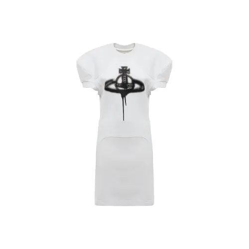 Vivienne Westwood Short-Sleeved Dresses Women's White