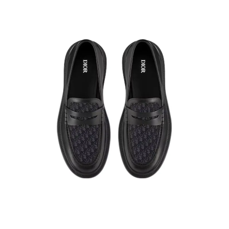 DIOR Explorer Loafer Black Black DIOR Oblique Jacquard Women's-3