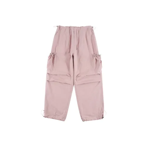 QISENYAR Cargo Pants Unisex Pink