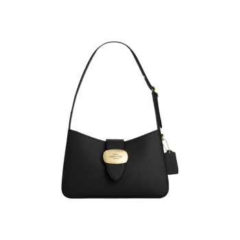COACH Eliza Calfskin Handbag, Shoulder Bag Women's Black