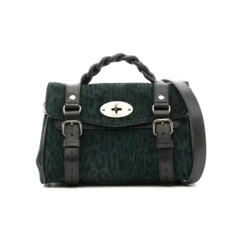 Mulberry Alexa Calfskin Shoulder Bag Crossbody Bag Handbag Mini Women's Black