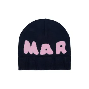 MARNI Logo Intarsia Knitted Beanie