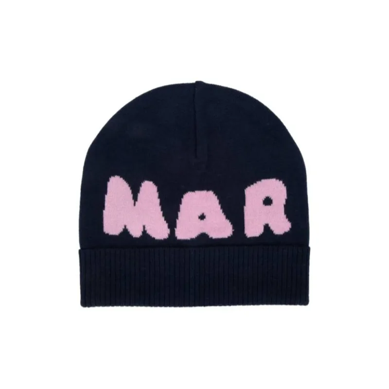 MARNI Logo Intarsia Knitted Beanie-0