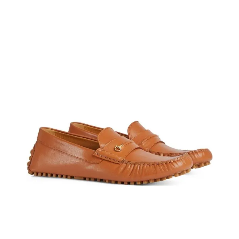 GUCCI Driver Loafer 'Horsebit Brown'-2
