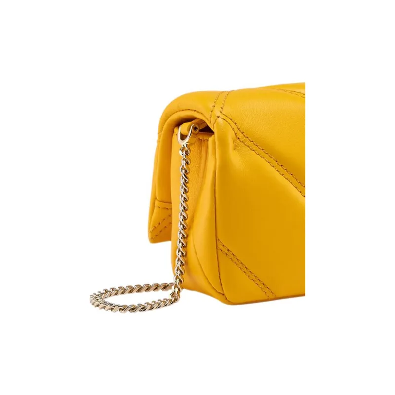 BVLGARI Serpenti Cabochon Calfskin Crossbody Bag, Shoulder Bag Women's Yellow-3