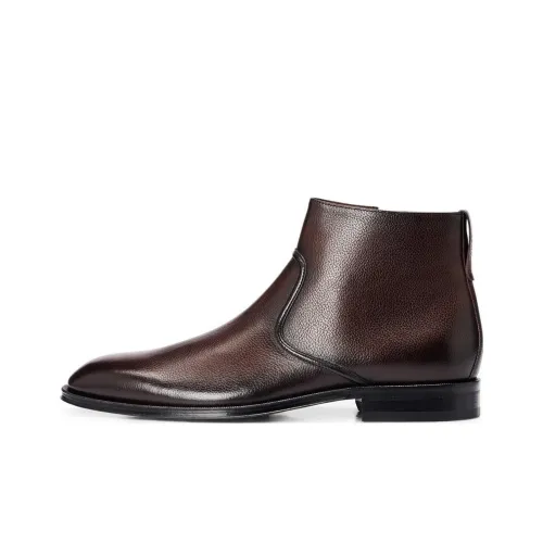 HUGO BOSS Ankle Boots Men Brown