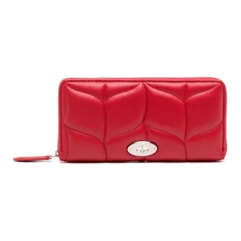Mulberry Nappa Leather Wallet Women's Red