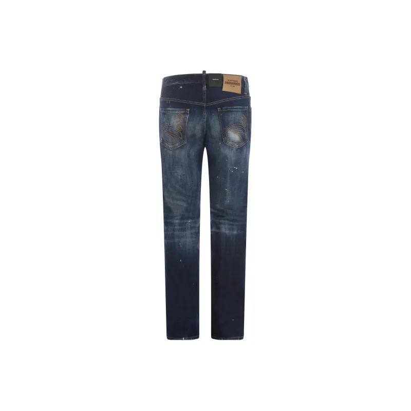 DSQUARED 2 Paint Splash Detailed Distressed Jeans-1