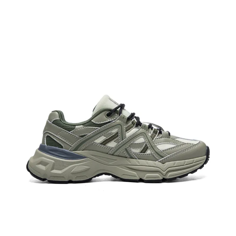 Kappa Anti Slip Wear Resistant Breathable Lightweight Low Top Chunky Sneakers Unisex Elm Green Pistachio Yellow-1