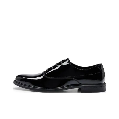 HUGO BOSS Dress Shoes Men Low-Top Black