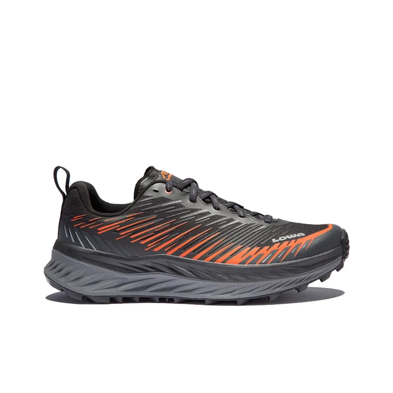 Lowa Cushioned Anti Slip Wear Resistant Waterproof And Breathable Low Top Running Shoes Men's Black Orange-1