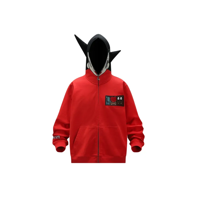 KAKAZZY Sweatshirts Unisex Red-1