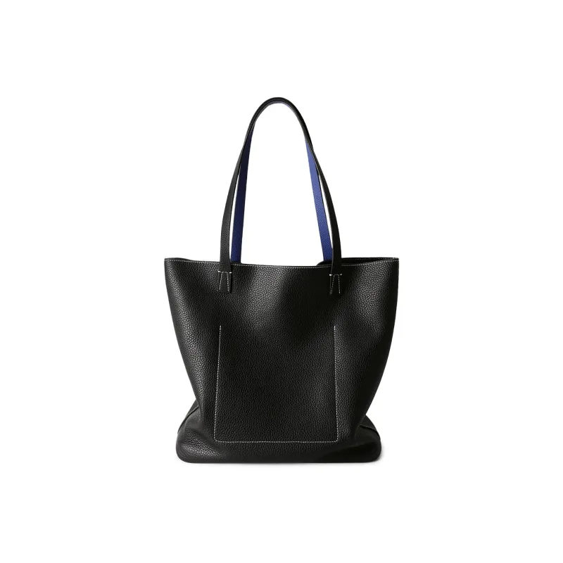 CASSILE Cow Leather Mother Daughter Bucket Bag, Shoulder Bag, Handbag Large Size Women's Camel/Black-6