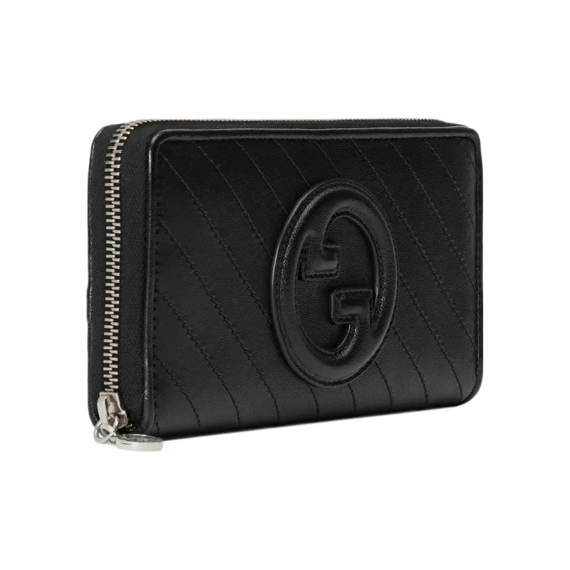 GUCCI Blondie Leather Wallet Women's Black-1