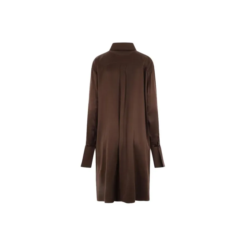 LOEWE Collared Button Up Shirt Dress-1