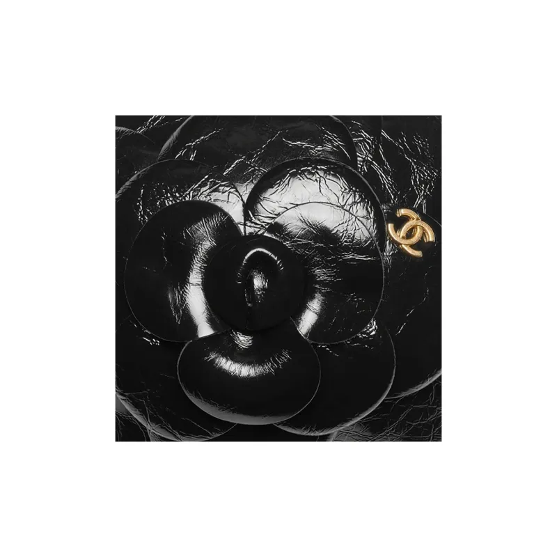 CHANEL Calfskin Evening Bag, Clutch, Shoulder Bag Women's Black-4