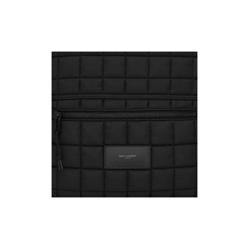 SAINT LAURENT Nux Recycled Nylon Backpack Men's Black-4