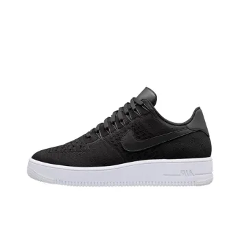 Nike Air Force 1 Abrasion Resistant Breathable Low Top Skateboard Shoes Men's Black