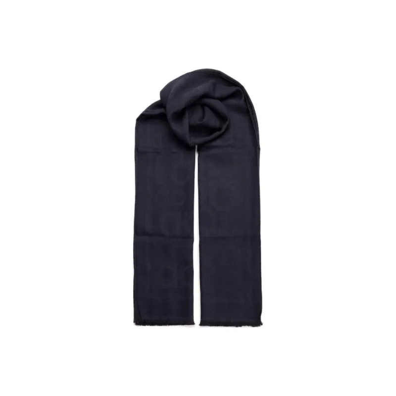 FERRAGAMO Knit Scarves Men's Dark Blue-0