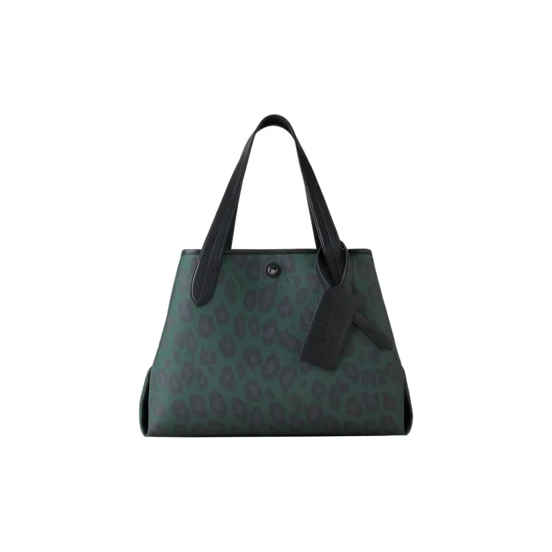 Mulberry Polyurethane Tote Bag Shopping Bag Handbag Regular Women's Dark Green-1