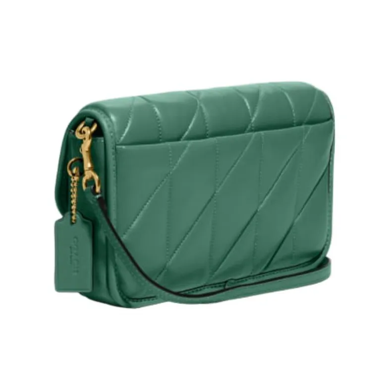 COACH Hayden Leather Pillow Bag Shoulder Bag Crossbody Bag Women's Green-1