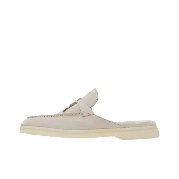 Loro Piana Wrap-toe Slippers Women's Beige
