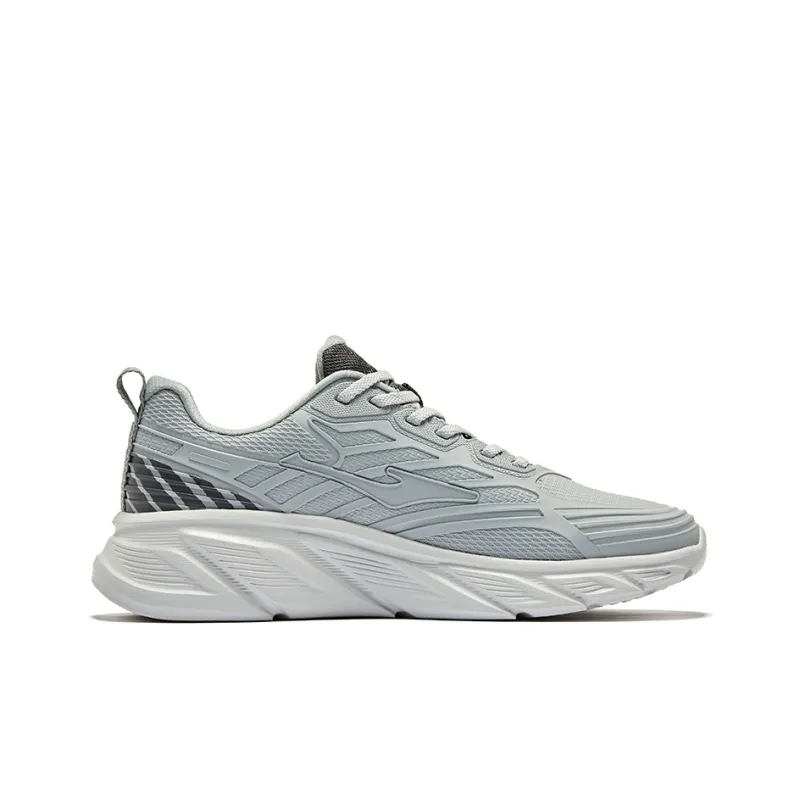 Erke Pursuing Clouds Anti Slip Wear Resistant Low Top Running Shoes Men's Ceramic Gravel Gray Silent Gray-1
