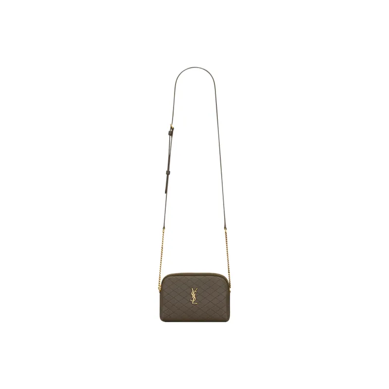 SAINT LAURENT GABY Sheepskin Shoulder Bag, Crossbody Bag Regular Women's Brown-1
