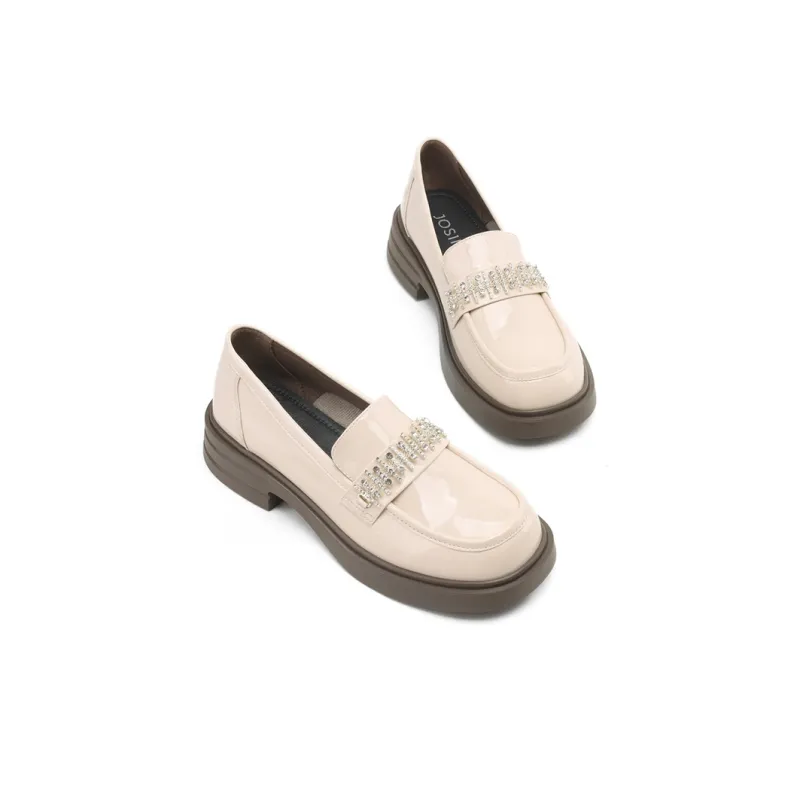 JOSINY Loafers Women's Low Top Brown-8