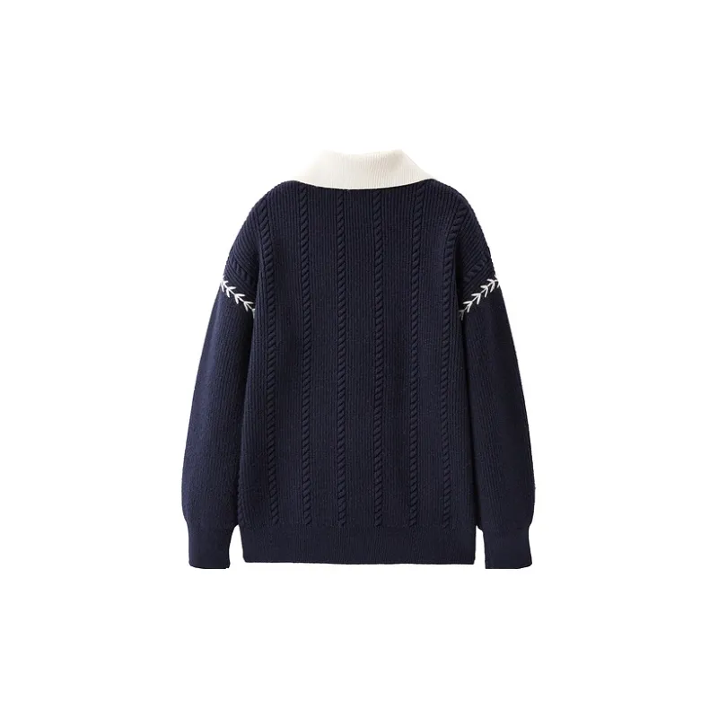 LEDIN Knitwear Women's Navy Blue In Stock-1