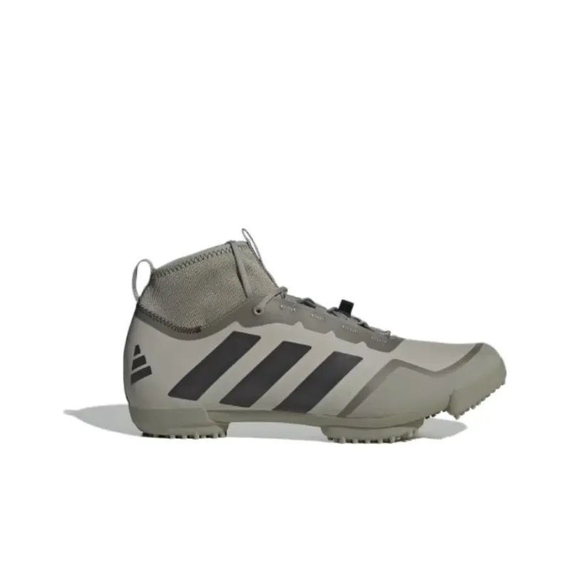 Adidas The Gravel Anti Slip Wear Resistant High Top Cycling Shoes Unisex Gray Green-1