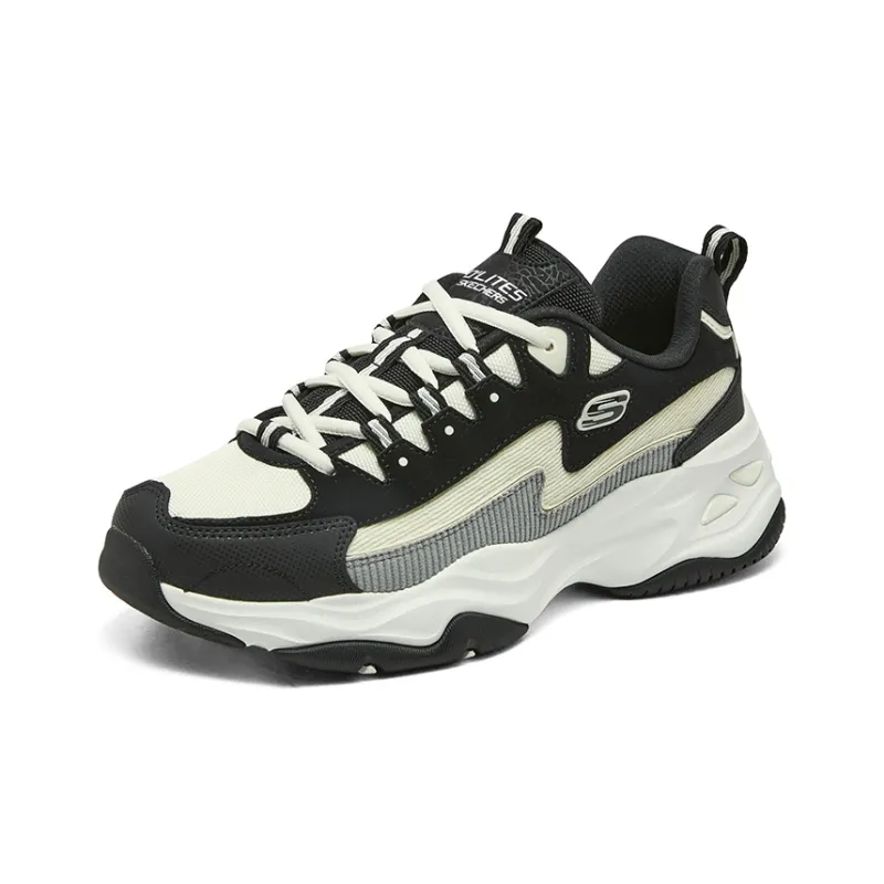 Skechers D'Lites 4.0 Shoes 'Black Beige Green'-2