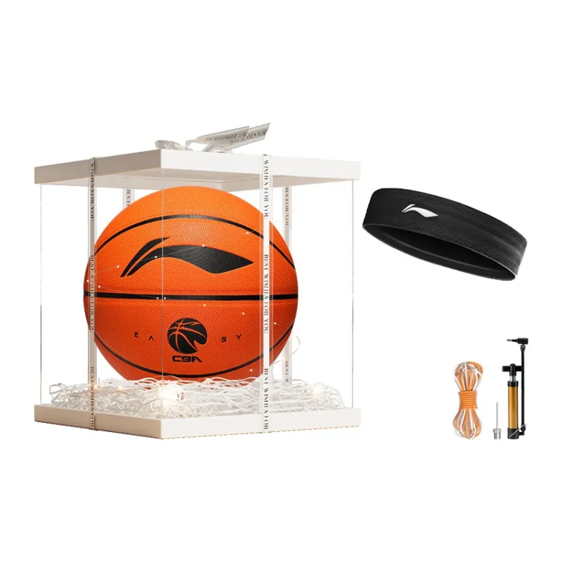 LiNing CBA Collection PU Basketball Orange Size 7 Ball Training Unisex-4