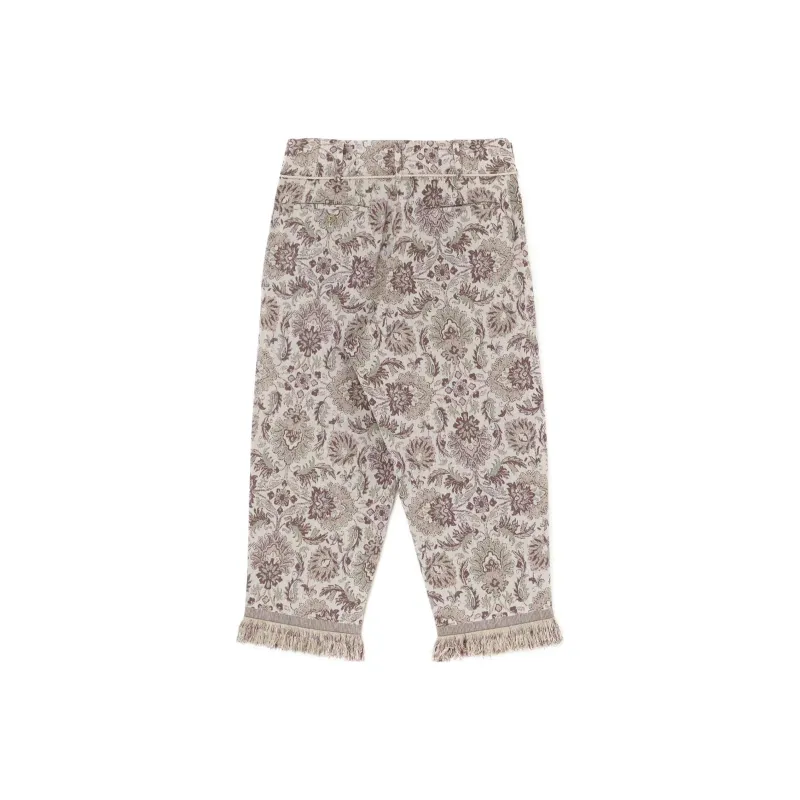 Yohji Yamamoto Casual Pants Unisex Beige Yellow-1