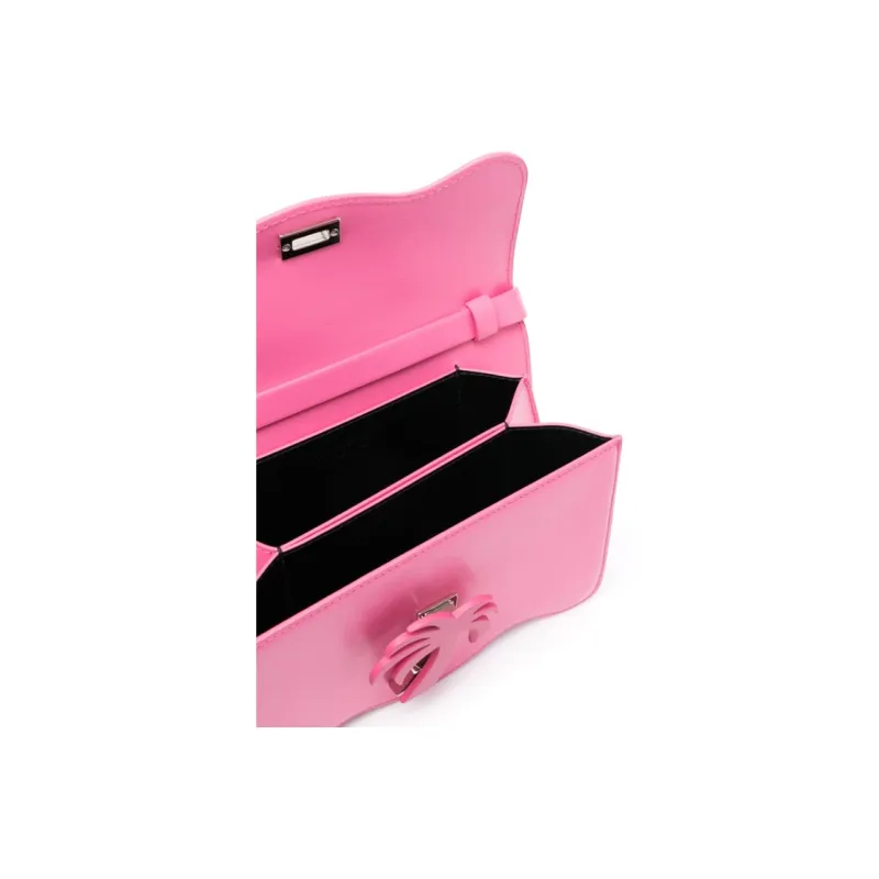 PALM ANGELS Calfskin Shoulder Bag Crossbody Bag Regular Women's Pink-3