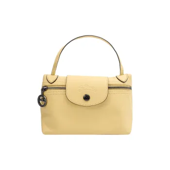 LONGCHAMP Le Pliage Xtra Large Cow Leather Mahjong Bag Box Bag Shoulder Bag Crossbody Bag Mini Women's Yellow